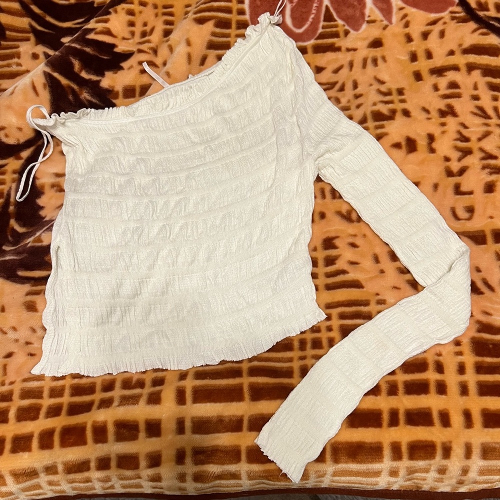 Free People Jasmine One Shoulder Cropped Top